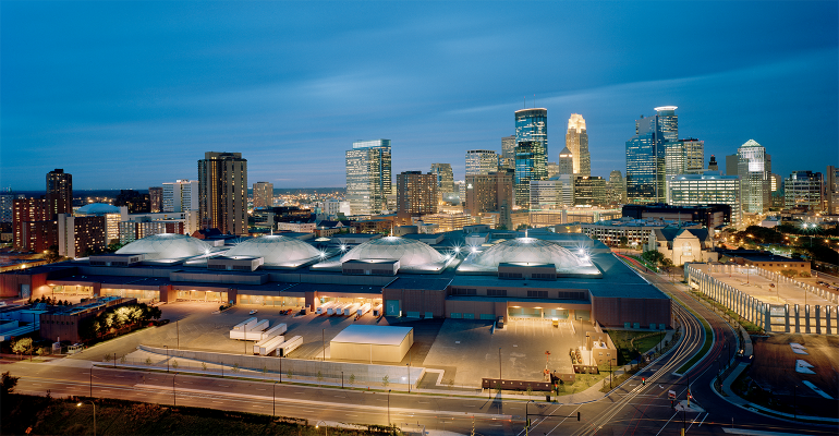 Extérieur du centre de convention de Minneapolis