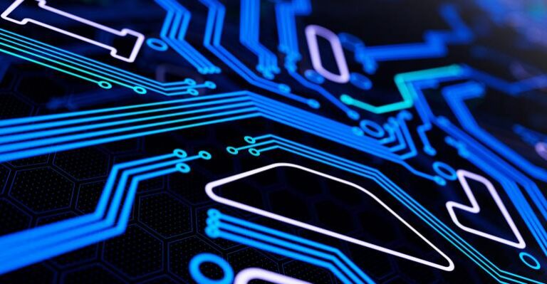disposition futuriste du circuit imprimé