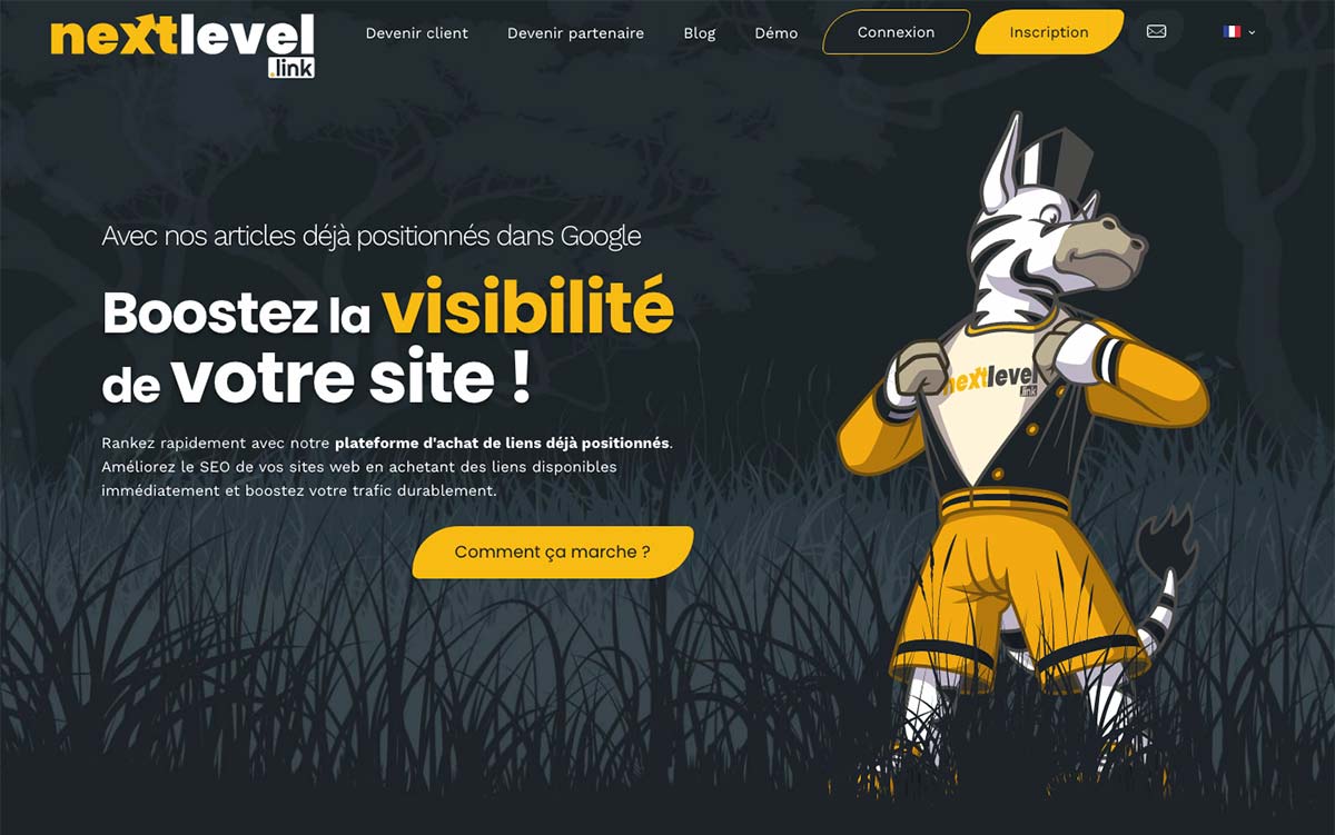 Nextlevel.link plateforme netlinking