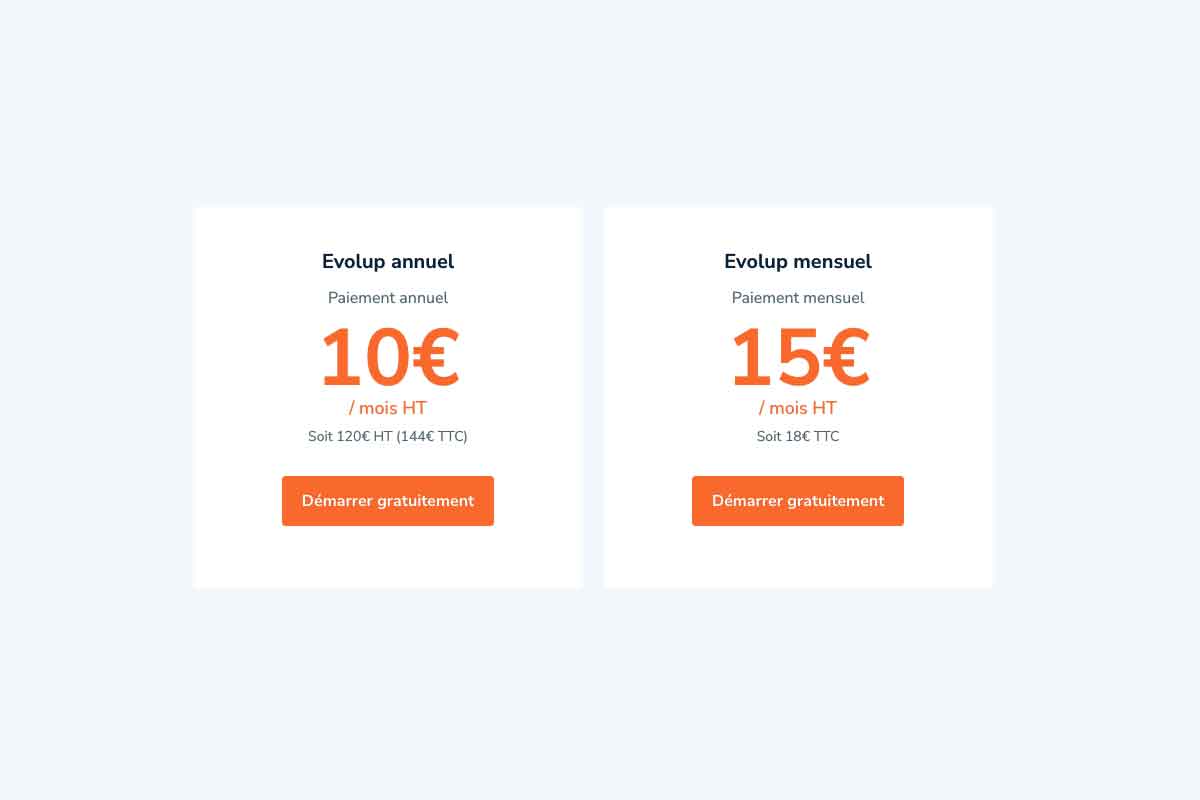 avis tarifs evolup